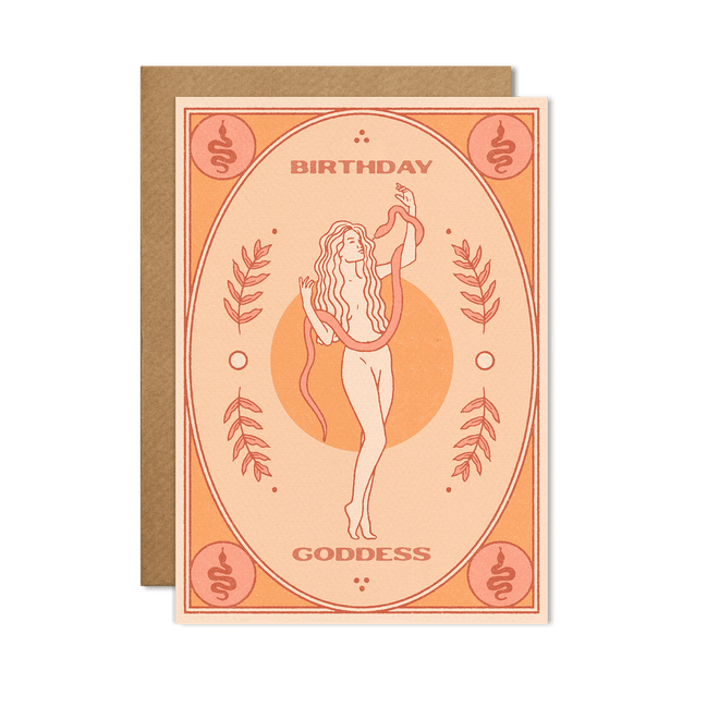 Birthday goddess card