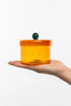 Storage Tin - Orange Glass