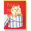 funny cat card, blank inside