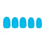Azure Blue Press-On Nails | Short Round Length