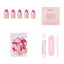 Glamnetic raspberry Sorbet Press-On Nails | French Tip
