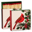 Cardinal & Holly Square Matches 100 Pcs
