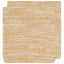 Two textured yellow and white placemats stacked on a white background