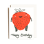 Strawberry Birthday - Letterpress Card
