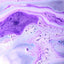 Purple and white marbled texture with bubbles