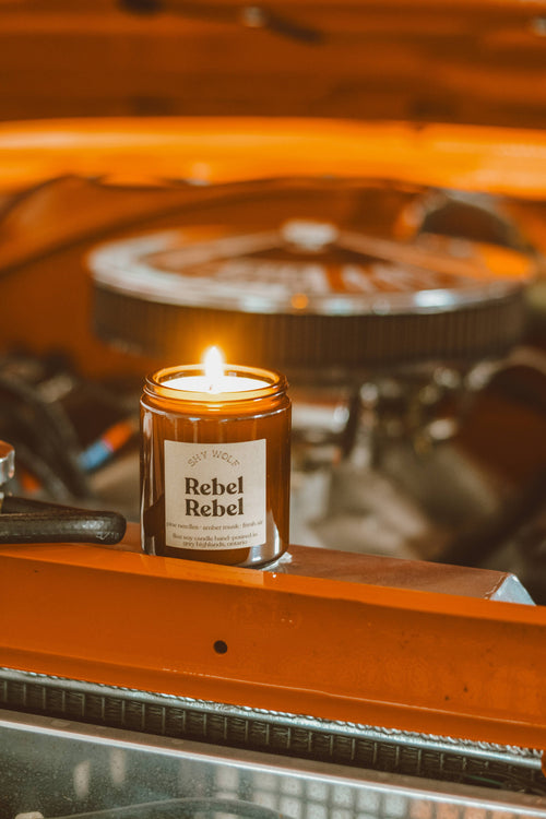 rebel rebel candle by shy wolf