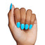 Azure Blue Press-On Nails | Short Round Length