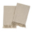 Bengal Stripe Hand Towel - Stone Set of 2