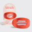 Red hair clip with packaging displaying 'kitsch' brand on a light gray background