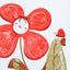 Birthday Flower Ladybug - Letterpress Card