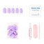 Lilac Press-On Nails | Short Round Shape