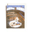 A greeting card with a white envelope behind it, featuring an illustrated winter scene with the words 'happy HIBERNATION' across the top.