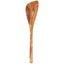 Wooden spatula on a white background