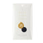 Body wash towel packaging with a gold droplet design on a white background