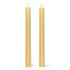 Grooved Taper Candles - Yellow