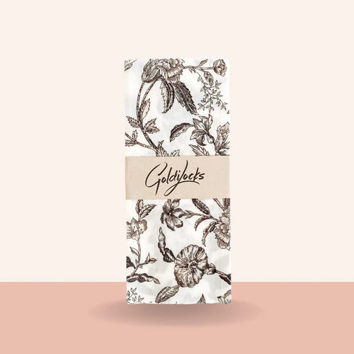 black floral beeswax wrap