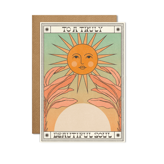 image of sun and palm trees birthday card