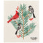 Dishcloth with bird and branch design and 'Ecologic danica' branding