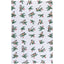 Pattern of birds and branches on a white background