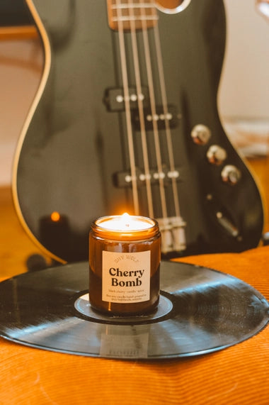 cherry bomb candle by shy wolf