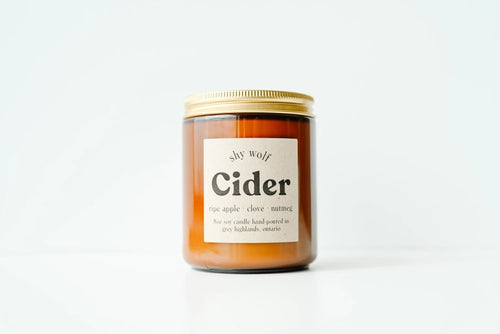 cider candle by shy wolf