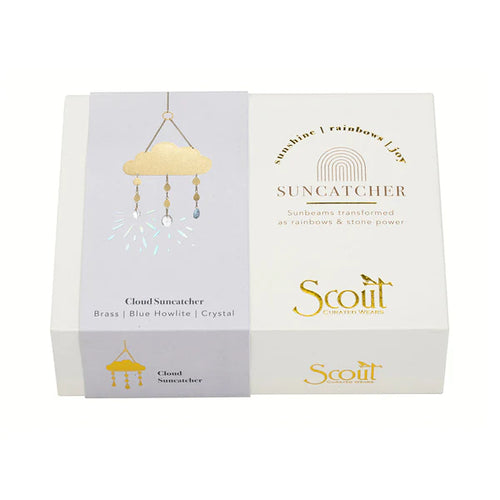 brass cloud suncatcher gift box