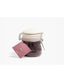 A glass jar of B&G Cream Cheese & Butter Cream Cheese Spread with a pink paper tag, set against a plain white background.