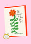 Elizabethan Flower Here For You Greeting Card 
