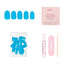 Azure Blue Press-On Nails | Short Round Length