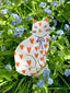 Sitting Kitty Shaped Greeting Card Loveheart