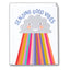 Sending Good Vibes Cloud and Rainbow Note Card