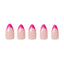Glamnetic raspberry Sorbet Press-On Nails | French Tip