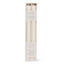 Grooved Taper Candles - Ivory