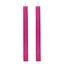 Grooved Taper Candles - Fuchisa