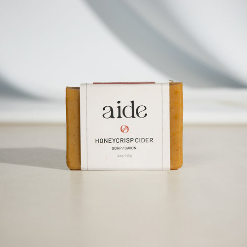 honeycrisp cider soap by Aide Bodycare