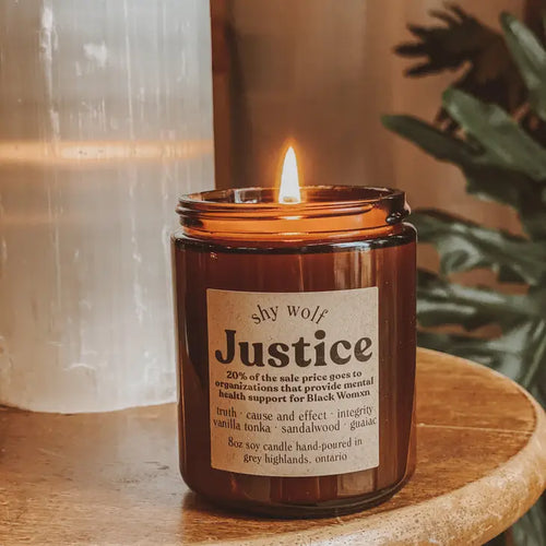 justice candle by shy wolf