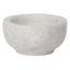 White marble bowl on a white background