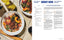 A printed magazine or cookbook spread showing a plated prepared dish on the left and recipe text on the right. The dish appears to be a hot sauce braised short kiss with winter squash, with bowls of sauce and ingredients visible on a wooden table.