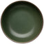 Green ceramic bowl on a white background