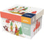 Gnome-themed mug packaging with colorful design on a white background
