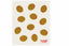 Patterned towel with brown circles and red centers, featuring the 'Ecologie danica' brand.