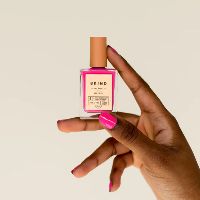 Hot pink nail polish by bkind