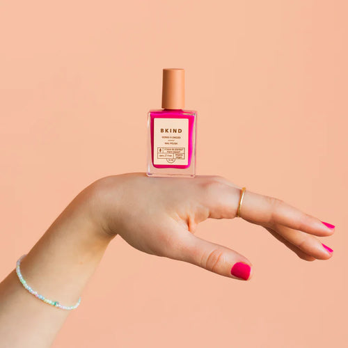 Hot pink nail polish by bkind
