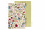 Card with floral and botanical design on a beige background