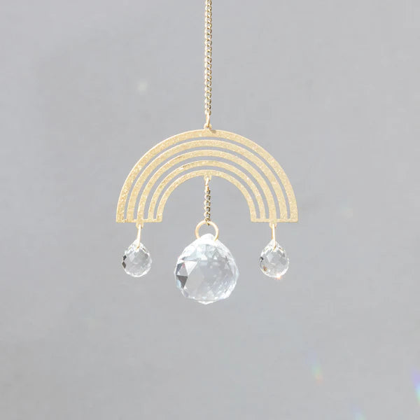 rainbow suncatcher with crystals