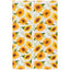 Pattern of sunflowers on a white background