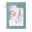 Scott bookmark and keychain set in a teal box with gold accents