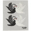 Two swans in black and white on a gray background with 'Ecologie danica' branding.