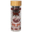 Clear glass tea infuser with wooden lid featuring animal illustrations on a white background