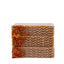 Three bars of soap with a textured surface and visible fibers on a white background
